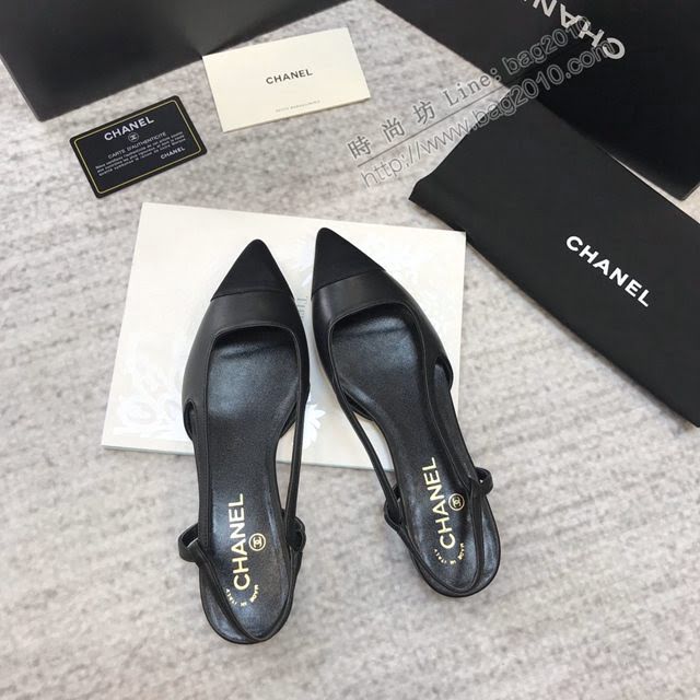 Chanel女鞋 香奈兒2020春夏新款 Chanel秀氣尖頭高跟涼鞋  naq1130